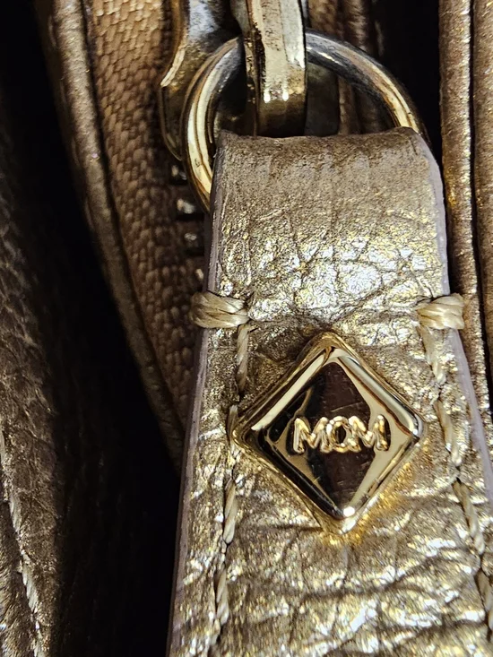 MCM Metallic Bronze Leather Hobo Bag - Women - Picture 14 of 16